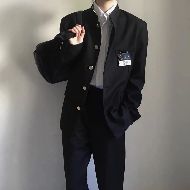 Trench Suit Japanese School Uniform Dk Uniform Men And Women Couple High Street Stylish Suit High-End Three-Piece Suit - Image 3